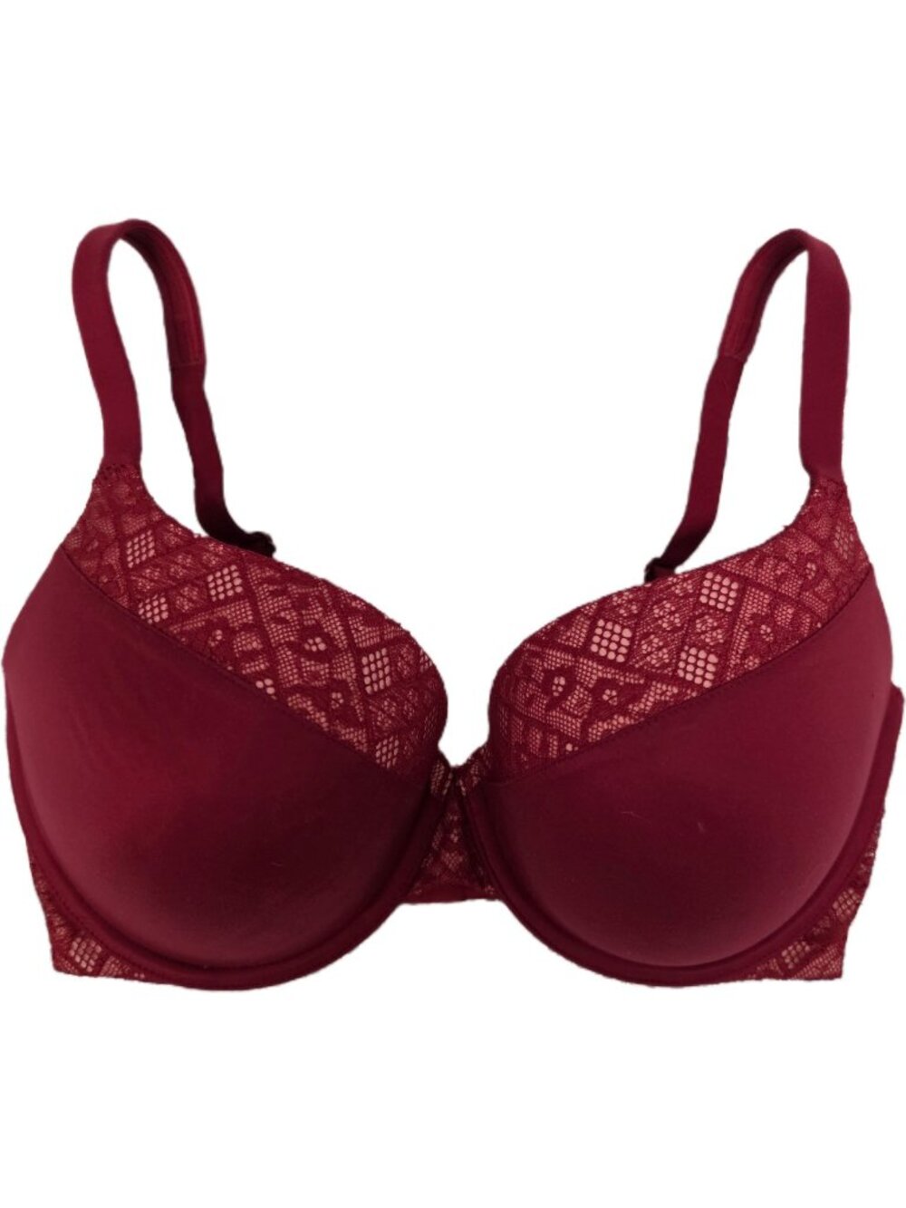 VS Body by Victoria Perfect Shape Bra 34DDD Maroon